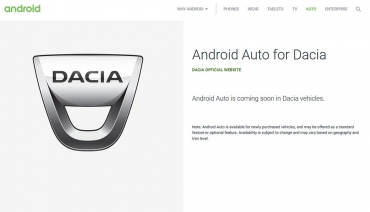 Modelele Dacia vor beneficia de Android Auto