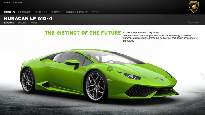 Configuraţi-vă propriul Lamborghini Huracan