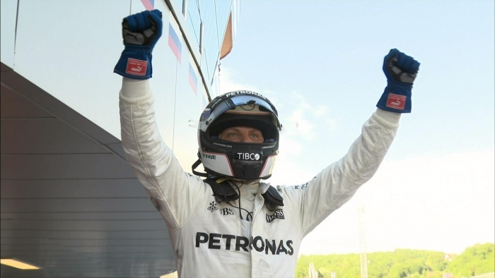 Cursă impecabilă pentru Bottas. Ferrari completează podiumul din Rusia