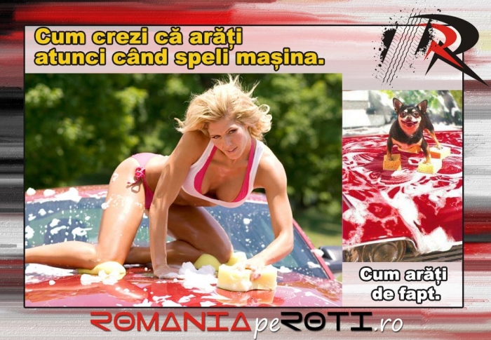 Cum crezi că arăți atunci când speli mașina