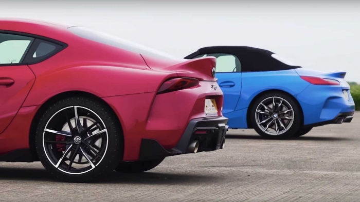 Toyota Supra Vs BMW Z4, cursă între frați ... vitregi (VIDEO)